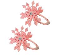 LUOFENG Fermaglio per capelli a tema natalizio con fiocchi di neve, 2 pezzi, per donne e ragazze, clip laterali antiscivolo per tutte le età, ornamento per capelli