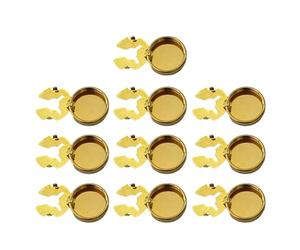 LUOFENG Gemelli con Copertura per Bottoni Rotondi in Ottone da 10 Pezzi per Camicia Formale da Matrimonio Copri Bottoni Formali da Uomo Gemelli d'imitazione