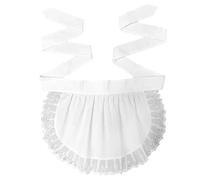 LUOFENG Grembiule da cameriera, grembiule per cosplay per ragazze, grembiule da cucina con volant in vita, grembiule da cameriera per cosplay