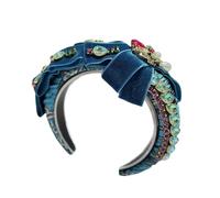 LUOFENG Lussuosa fascia per capelli luccicante accattivante copricapo per feste di Natale accessori per foto da donna copricapo cosplay