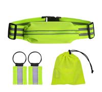 LUOFENG Marsupio elastico riflettente per corsa, ciclismo, sport all'aria aperta, con custodia portachiavi