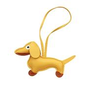 LUOFENG Mini Simpatico Ciondolo Portachiavi con Cane Bassotto, Adorabile Portachiavi in Pelle PU con Animali, per Borsa, Zaino, Borsa