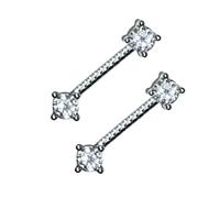 LUOFENG Orecchini a perno eleganti scintillanti alla moda orecchini a perno orecchini a perno orecchini creativi orecchini gioielli per donna uomo