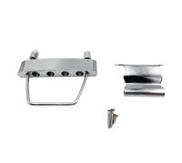 LUOFENG Ponte per basso a 4 corde, design a scala corta, struttura in metallo regolabile per migliorare la risonanza dei bassi