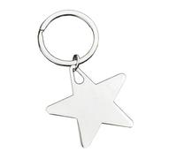 LUOFENG Portachiavi a forma di stella per gli uomini in lega robusta anelli di metallo accessorio elegante decorazione tascabile per compleanni