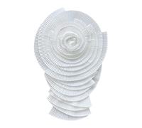 LUOFENG Spilla floreale, alla moda, pieghettata, con grande fiore, spilla esagerata piegata, spilla a forma di fiore per vestito e camicia, ornamento da donna