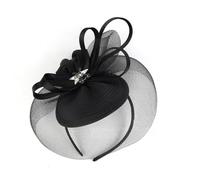 LUOFENG Tradizionale fiocco per capelli da sposa con strass, decorazione per matrimoni, gare, feste, eventi di nozze