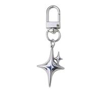 LUOFENG Y2K Portachiavi con Ciondolo a Forma di Stella Portachiavi in Metallo per Donna Uomo Regalo di Amicizia Decorazione di Borsetta Regalo di Gioielli Fatti a Mano