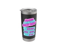 Luoghi che non andrò oggi divertente design sarcastico Bicchiere termico in acciaio inox doppia parete