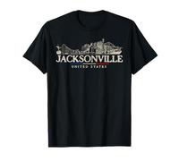 Luoghi d'Interesse di Jacksonville Viaggio Vintage negli Maglietta