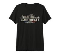 Luoghi d'Interesse di San Diego Viaggio Vintage negli Stati Maglietta Premium