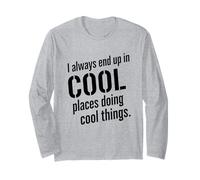 Luoghi Freddi Cool Things Citazione Avventura Detto Maglia a Manica