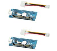 Luoilba 2 adattatori da 3,5 da IDE a SATA, per hard disk desktop, unità ottica IDE a convertitore SATA, collegamento parallelo alla connessione seriale