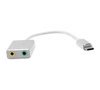 Luoilba Connettore tipo C scheda audio splitter adattatore esterno cuffie USB scheda audio adattatore esterno con presa da 3,5 mm