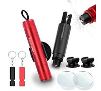 LUOJINYI 2 Pezzi Taglia Cinture di Sicurezza e Rompivetro, 2 in 1 Rompivetro Auto e Taglia Cintura con 2 Supporti, Rompi Vetro Auto Emergenza per La Fuga, per Auto, Automobili Autobus e Altri Veicoli