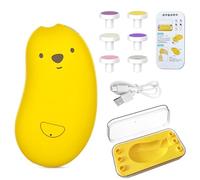 Luojuny Tagliaunghie elettrico per bambini, kit di lime per unghie per bambini con 6 testine di macinazione, luce a LED automatica regolabile a 2 velocità, ricaricabile, lucidante per unghie dei piedi