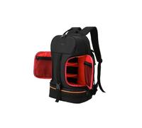LUOKEKE Borsa Reflex Zaino for fotocamera reflex da uomo e donna, zaino viaggio idrorepellente con due aperture di accesso rapido, borsa a tracolla in nylon(Red lining)