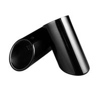 LUOKEKE Scarico Auto 1 Paio di coperchi for Tubi di Punta del silenziatore di Scarico for Auto in Acciaio Inossidabile Cromato, Accessori for Auto universali Terminale Scarico Auto(Noir)