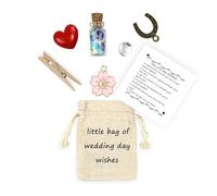 LUOKIFUR Buona Fortuna Significato Borsa Piccola Accessorio Regalo Ricordo Fortunato Amicizia/Regalo Mi manchi Buona Fortuna per l'esame Regalo di positività (Wedding)
