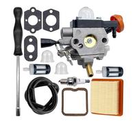luolety Carburatore per Stihl FS131 FS131R FS311 KM131 HT131 HT132 HT133 HT134 HT135, sostituisce 4180-120-0619 4180-120-0617 Kit di regolazione decespugliatore con 4180 120 41 03 Kit Filtro Aria 00