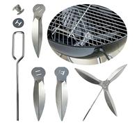 luolety Kit di pulizia One-Touch da 47 cm, 2 griglie per Weber Grill 90992 3618 7443 307443 307408 90719 Cha-rcoal Kettle Grills 7444 Kettle One Touch
