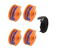 luolety WX100, bobina di ricambio per decespugliatore Qualcast, GT25, GGT350A1, GT30, GGT450A1 e WG100E, WG104E1, bobina da 1,65 mm, 8,3 m (4 bobine + 1 copertura)