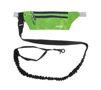 LUOLIE Collare per cani, cavo per legare il cane, marsupio multifunzione per passeggiate con guinzaglio lungo per corsa, jogging, marsupio sportivo multifunzionale