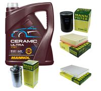 L'Uomo Che Andò IN Fumo Controllo Set 5L mannol Ceramica 5W-40 per Audi A6 1.9