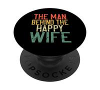 L'uomo dietro la felice moglie marito PopSockets PopGrip Adesivo