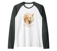 L'uomo è un lupo per l'uomo Homo Homini Lupus citazione latina Maglia con Maniche Raglan