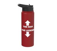 L'uomo la leggenda Stainless Steel Insulated Water Bottle