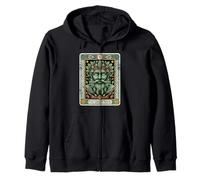 L'uomo verde Foresta Spirito Natura Guardian Tarocchi Arte Felpa con Cappuccio