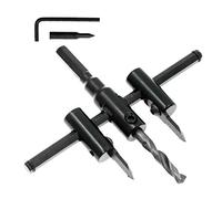 Luomorgo 1 3/16 "a 4 3/4" sega a tazza regolabile Circle Cutter Drill Bit Tool Saw taglio rotondo per cartongesso legno