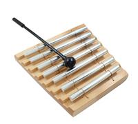 Luomorgo 1 set di campanelli da meditazione, a sette toni, strumento di consapevolezza, campane per insegnanti con mazzuolo, strumenti di consapevolezza per yoga, guarigione