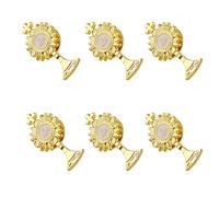 Luomu 6 set di spille da bavero color oro per la prima comunione, regalo cattolico IHS per ragazza ragazzo ministro eucaristico, Zinco, No