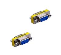 LuoQiuFa 2 Pack Rs232 Cavo seriale 9 Pin DB9 Femmina a FemaleGender Changer Accoppiatore Adattatore Connettore