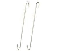 LuoQiuFa Ganci a S extra large da 40,6 cm, resistenti e lunghi ganci a S per appendere piante da cucina, utensili, pergola, armadio, cesto per fiori, giardino, interni ed esterni (confezione da 2)