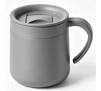 Luoqun88 Tazza da caffè da viaggio isolata, 300 ml, calda per 4 ore, fredda per 12 ore, a prova di perdite, in acciaio inox, con manico, senza BPA, sottovuoto a doppia parete, ideale per pendolari