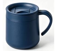 Luoqun88 Tazza da caffè da viaggio isolata, 300 ml, calda per 4 ore, fredda per 12 ore, a prova di perdite, in acciaio inox, con manico, senza BPA, sottovuoto a doppia parete, ideale per pendolari