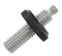 LUORNG 1 Set 1/4 a 3/8 Maschio a Maschio Adattatore Vite Kit con Dado Regolabile Vite Asta con Dado di Bloccaggio Fotografia Accessorio Fotocamera Treppiede Albero Centrale Adattatore Gimbal Lega di