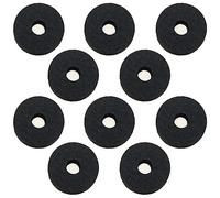 LUORNG 10 rondelle per piatti, in feltro, 3,5 x 1,5 cm, colore nero, rotonde, feltri di ricambio per tamburo