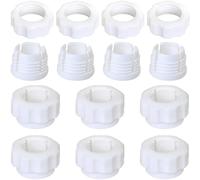 LUORNG 10 set di 2 accessori supporto per telefono cellulare base di montaggio a gravità per auto giunto sferico 17 mm testa a vite e dado per Dash Cam supporto a ventosa bianco