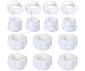 LUORNG 10 set di 2 accessori supporto per telefono cellulare base di montaggio a gravità per auto giunto sferico 17 mm testa a vite e dado per Dash Cam supporto a ventosa bianco