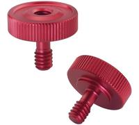 LUORNG 2 viti adattatori per treppiedi da 1/4 maschio a 1/4 femmina in alluminio per staffa a L supporti per fotocamera staffa fissa staffa flash rossa per collegare accessori fotografici
