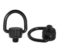 LUORNG 2 viti per tracolla per fotocamera, cinturino da polso, viti a forma di D, larghezza 2 cm, in acciaio inox 304, per attrezzature fotografiche, treppiedi, monopiedi, testa a sfera, colore nero