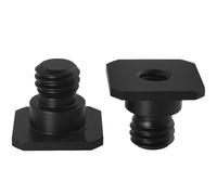 LUORNG 2PCS Metallo SLR Hot Shoe Mount 1/4 Femmina a 3/8 Maschio Lega di Alluminio Piccola Testa Adattatore Vite Accessorio per Fotocamera Hot Shoe
