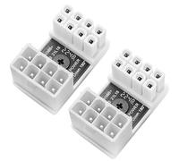 LUORNG 2PCS Scheda Grafica Alimentatore 180 Gradi Adattatore Bianco 8PIN Reverse (Tipo B) per PC Desktop Scheda Grafica Tipo Standard