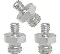 LUORNG 3PCS 1/4 maschio a 3/8 maschio adattatore viti in acciaio esagonale forza di bloccaggio treppiedi teste luci flash stand luce sgancio rapido viti per montaggio fotocamera accessori fotografici