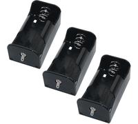 LUORNG 3PCS D Forma 1 Cell Battery Pack 68.5x36.8x27.8MM Lidless Cordless Senza Commutazione Ricaricabile Scatola tardiva Nichel Placcato Shrapnel Snap on Battery Holder