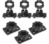 LUORNG 6 set di accessori per supporto per telefono per auto dado dado con quattro fibbie accessori adattatore a sfera universale anello di fissaggio 17 mm EV supporto per auto tappo a vite accessori